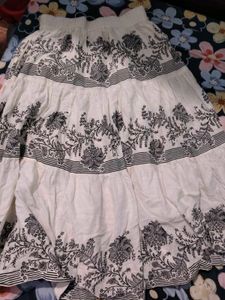 Tiered Floral Maxi Skirt