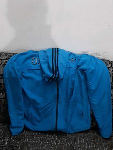 Blue Adidas Windbreaker Jacket
