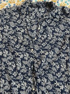 Solly Navy Floral Print shirt