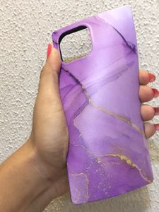 IPhone12ProMax Matte Purple Hues Marble Look Phone Cover Case