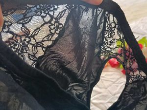 mesh. Classic Black Briefs
