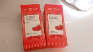 Set of 2 Dot &amp; Key Strawberry Micellar Face Wa