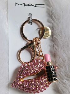 Mac Glamorous Lip &amp; Lipstick Keychain ♥️💕
