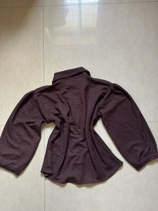 Chic Ruched Button-Up Top