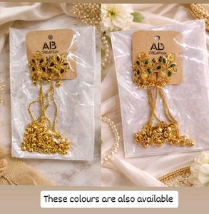 Trending Exquisite Gold Tone kashmiri Earrings
