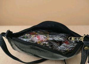 y2k leather Chic Black Clutch Bag