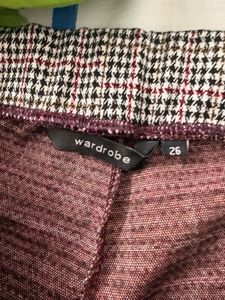 Checked Skinny Pants