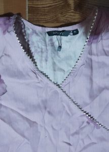 Beautiful Lavender Floral Kurta Set