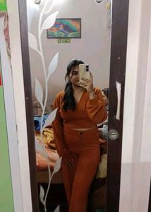 Mustard Yellow Cropped top and pants