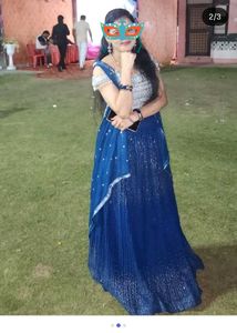 Petrol Colour Lehenga