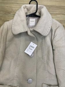 Cream Wool Blend Coat - Fix Rate