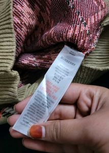 Burberry Plaid Pattern Sweater