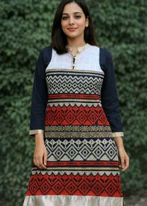 Ethnic Kurta with Colorful Pattern