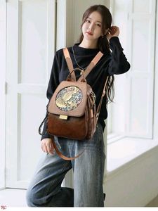 Boho Elephant Print Backpack