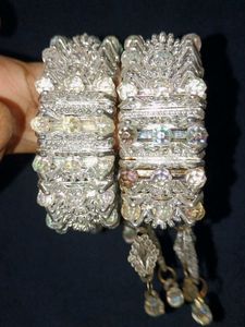 Crystal Stone Bracelet/Kada for Women | Party Wear