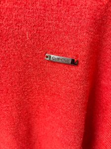 Men's Red Zip-Up Sweater