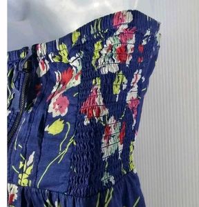 Floral Strapless Summer Dress