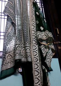 Heavily Embroidered Machine Chickenkari Dress
