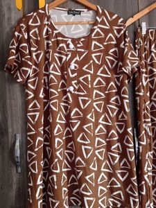 Cozy Triangle print co-ords set & night suit