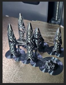 Gothic Claw Ring Set