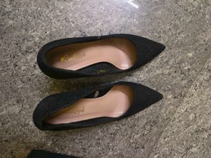 Sparkly Black Stiletto Heels