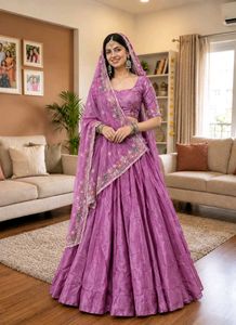 Stunning Purple Lehenga Choli Set