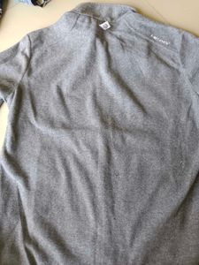 Grey Zip-Up Fleece Jacket