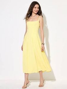 Elegant Yellow Sundress