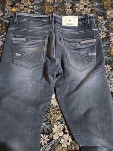Men's Grey Washed Denim Jeans