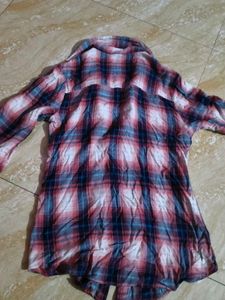 Red &amp; Blue Plaid Button-Up Shirt