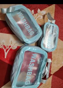 3-Piece Toiletry Bag Set. Free delivery