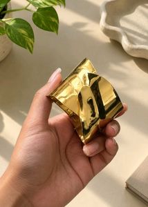 Unique Gold color metal Cuff Bracelet