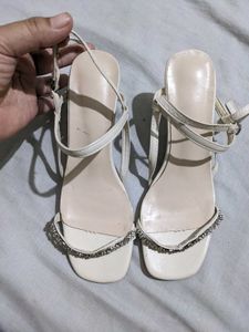 Rhinestone strappy heels Size 37