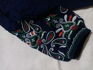 Crop Top With Hand Embroidery