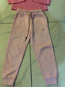 Pink "Angeles" Sweatshirt &amp; Joggers Set