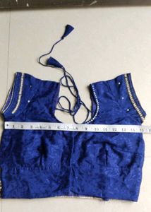 Royal Blue &amp; Pink Embroidered Lehenga