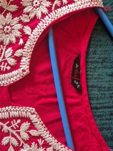 Combo Lime Greenish &amp; Pink Chikankari Kurta top