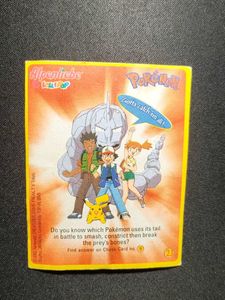 Alpenliebe pokemon Chase card - ELECTABUZZ