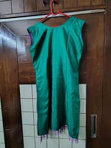 Embroidered Teal Kurta