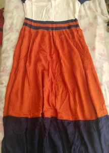 Color Block Tiered Maxi Dress