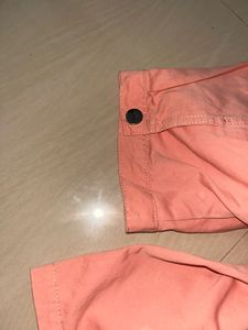 Korean Stylish Peach Cropped Jacket