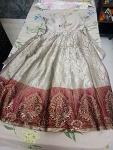 Elegant Girls' Embellished Dress