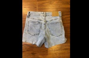 Light Wash Denim Cut-Off Shorts