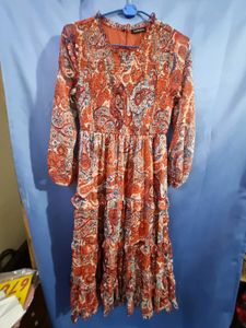 Anthea Paisley Print Midi Dress