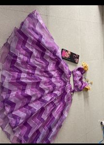 Designer Purple Chevron Lehenga Choli