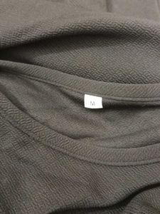 Black high slit dress(Medium)
