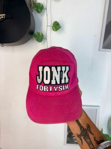 Vibrant Pink "JONK 46" Baseball Cap