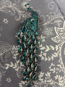 Stunning Peacock Brooch