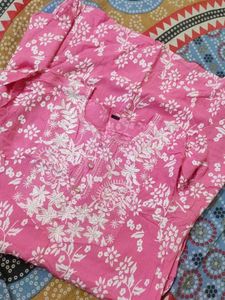 2 combo Pink Floral Print Kurta