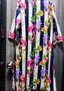 Vibrant Floral Striped Kurta
